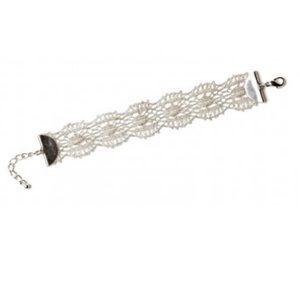 Paz Sintes - French Metallic Lace Bracelet